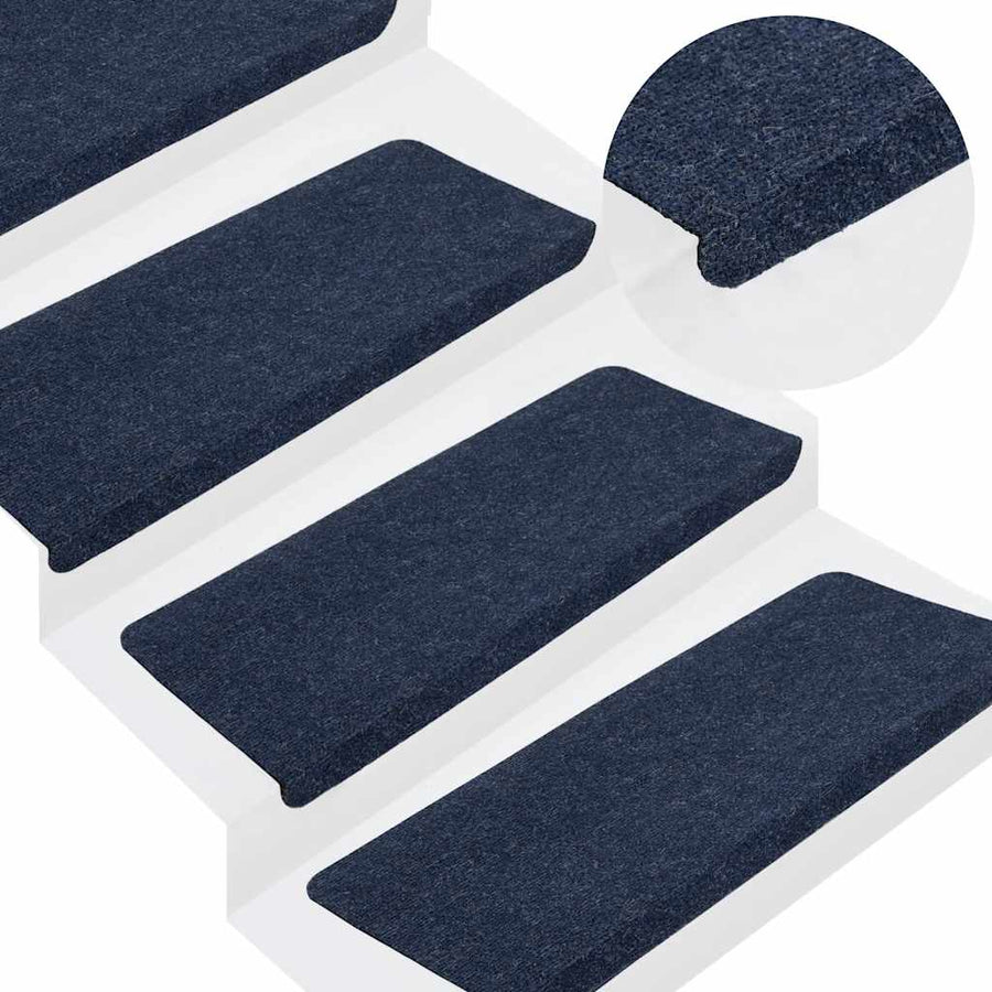 Trapmatten zelfklevend 30 st 65x24,5x3,5 cm blauw