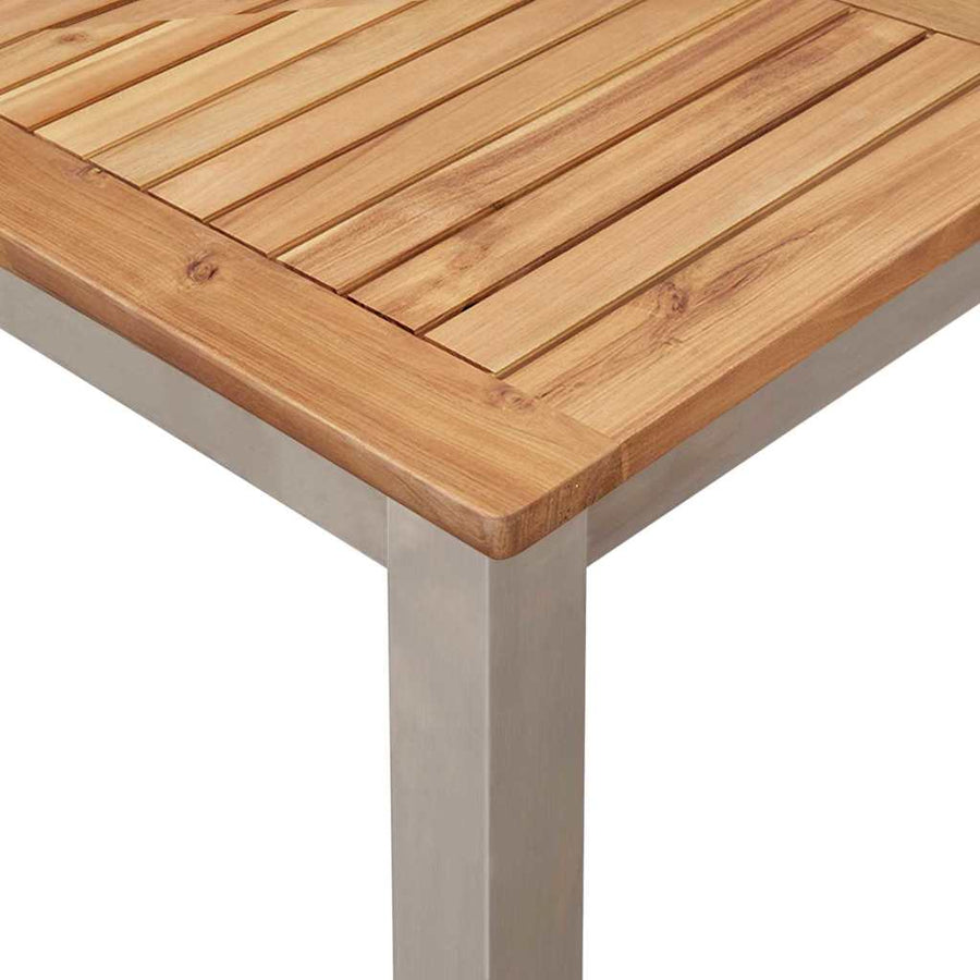 Tuin eettafelset 5 pcs Bruin Massief Acaciahout