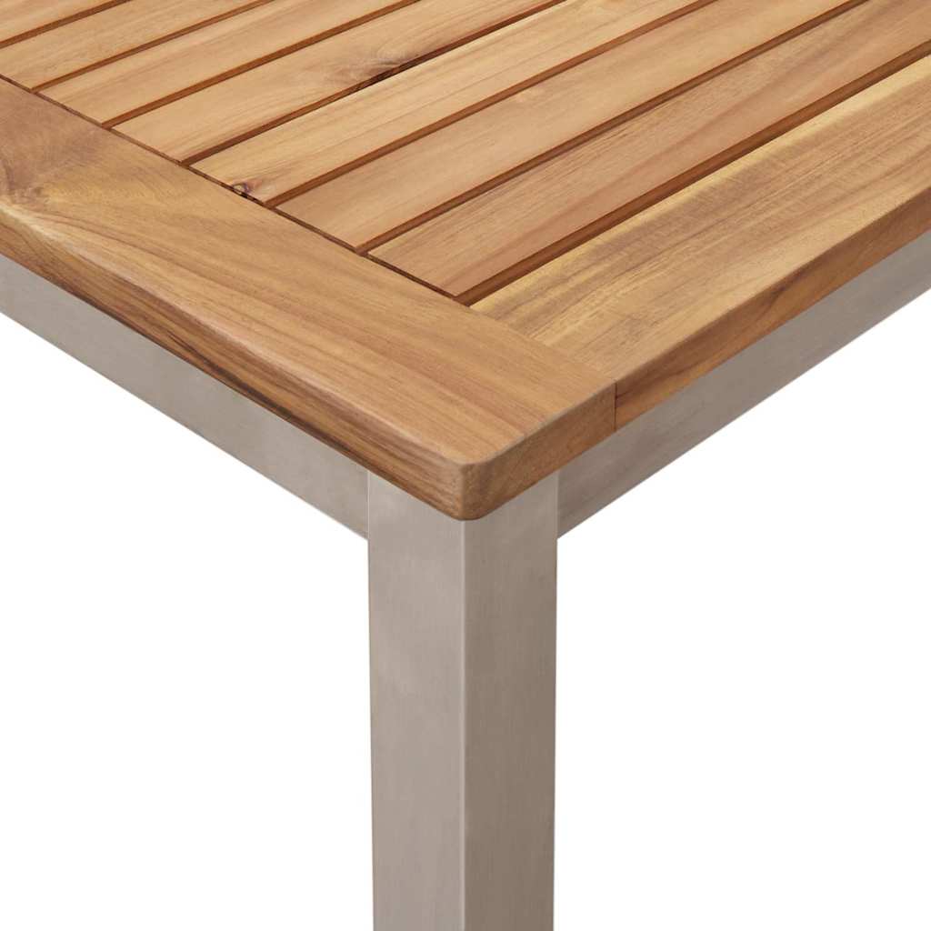 Tuin eettafelset 3 pcs Bruin Massief Teakhout