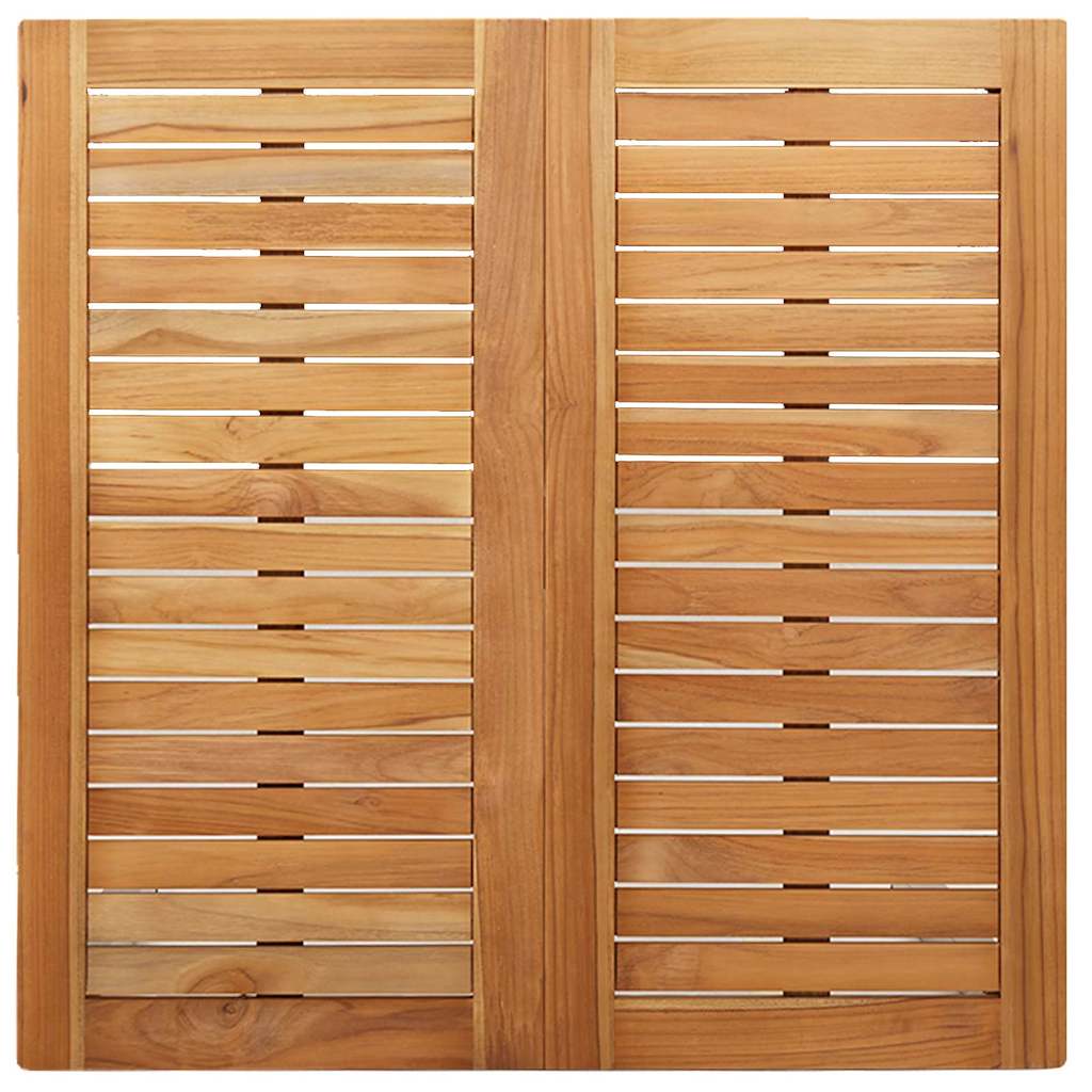 Tuin eettafelset 3 pcs Bruin Massief Teakhout