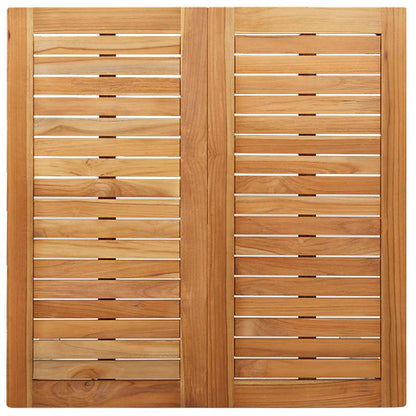 Tuin eettafelset 3 pcs Bruin Massief Teakhout