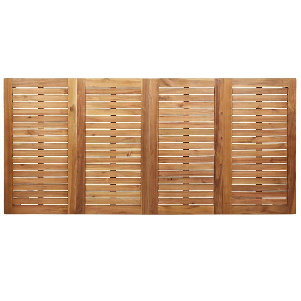 Tuin eettafelset 5 pcs Bruin Massief Teakhout