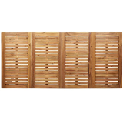 Tuin eettafelset 7 pcs Bruin Massief Teakhout