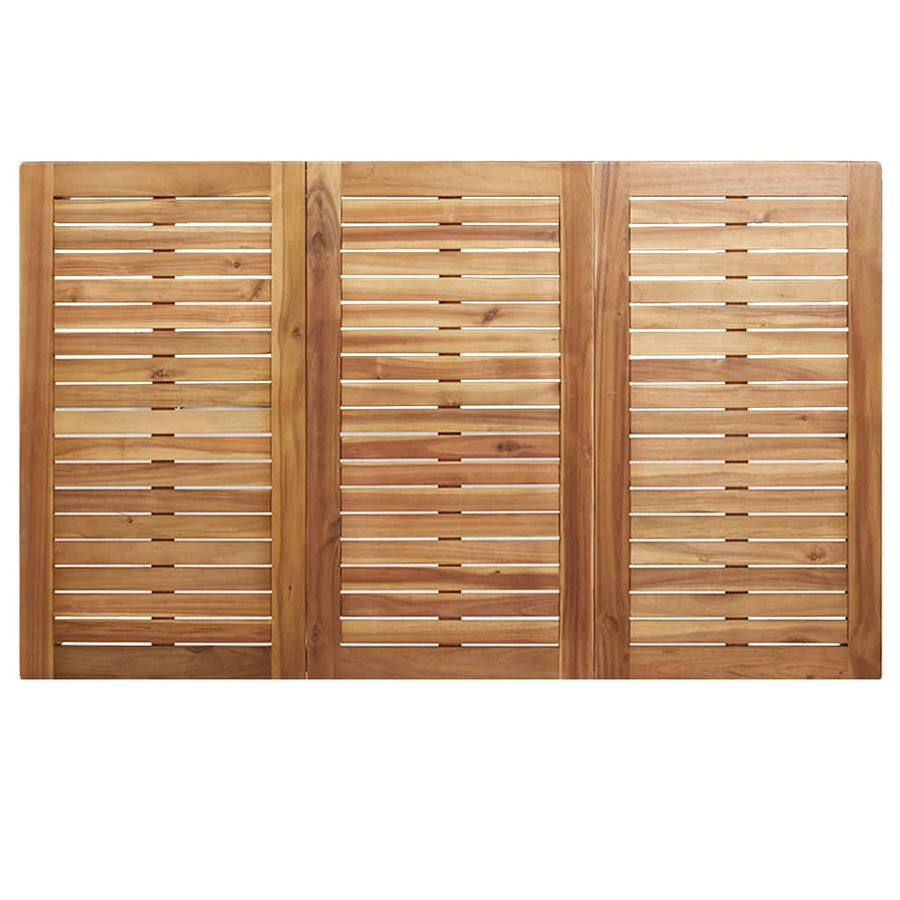 Buiten eettafelset 5 pcs Bruin Massief Acaciahout