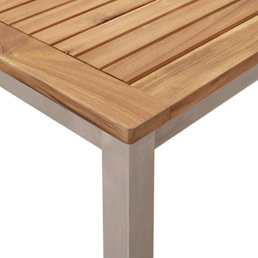 Buiten eettafelset 5 pcs Bruin Massief Teakhout