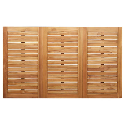Buiten eettafelset 5 pcs Bruin Massief Teakhout
