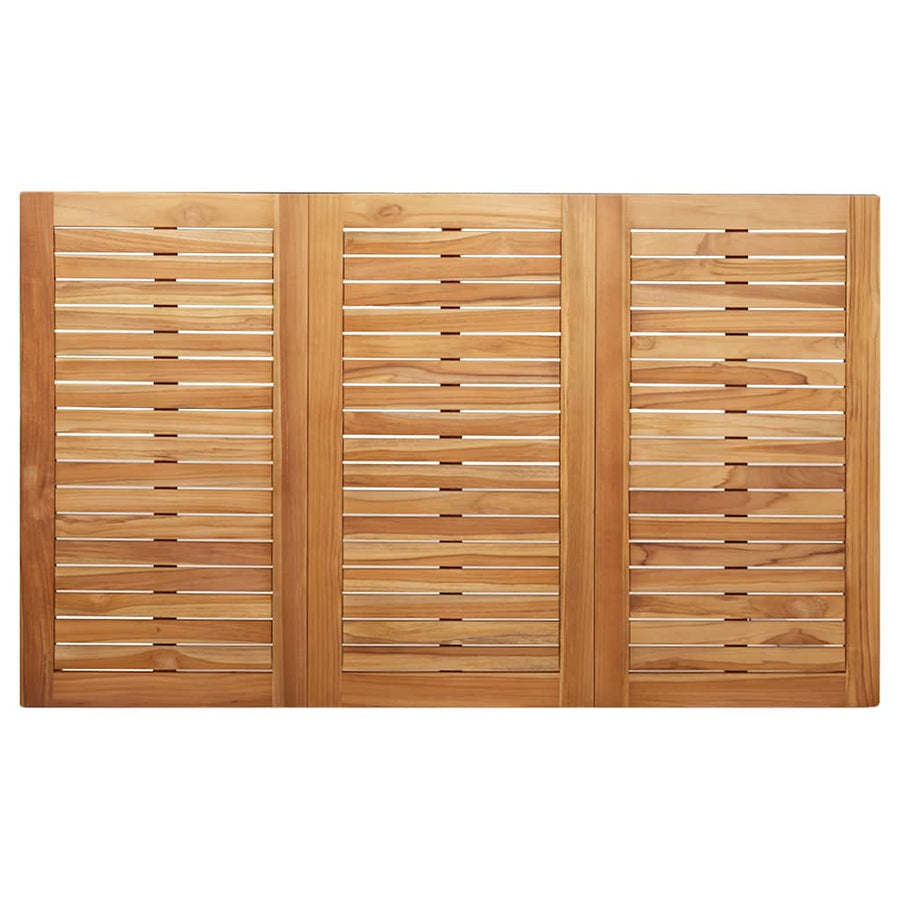 Buiten eettafelset 7 pcs Bruin Massief Teakhout
