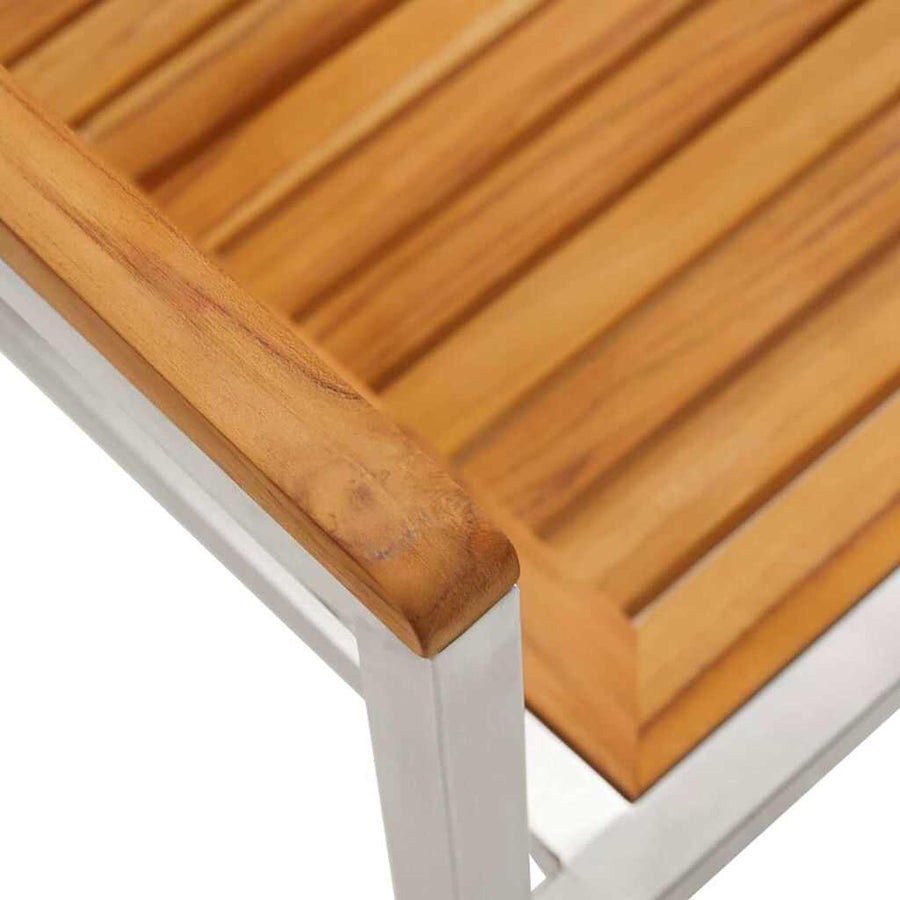 Tuin eettafelset 3 pcs Bruin Massief Acaciahout