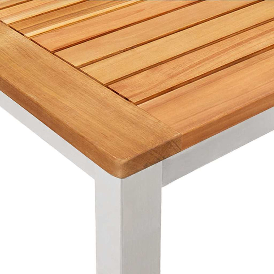 Tuin eettafelset 9 pcs Bruin Massief Acaciahout