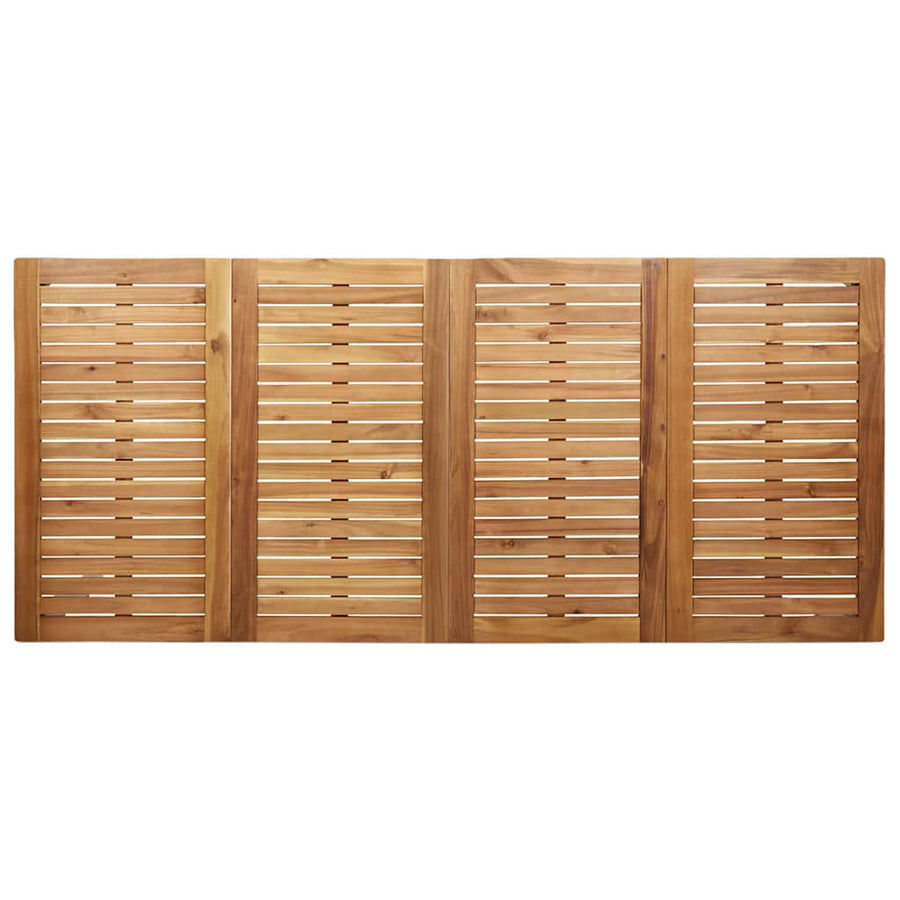 Tuin eettafelset 9 pcs Bruin Massief Acaciahout