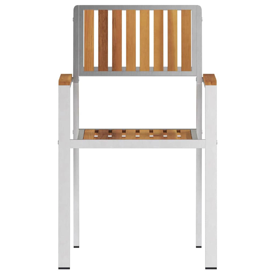 Tuinstoel 6 pcs Bruin 56 x 54,5 x 87 cm Massief Acaciahout