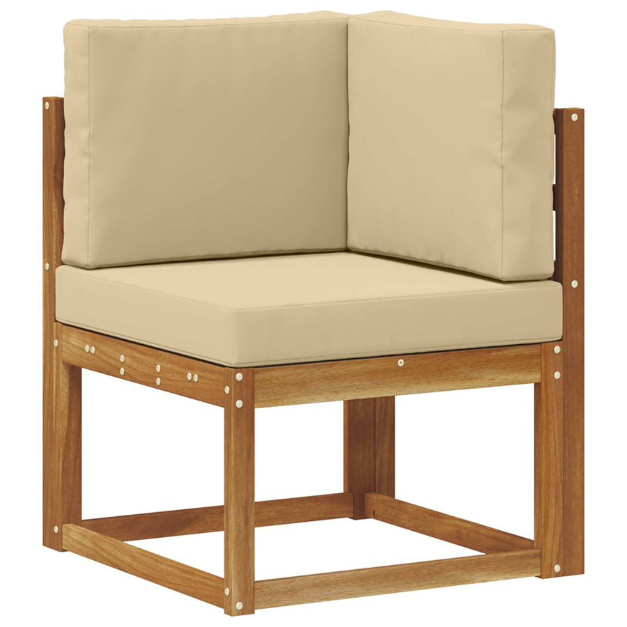 Bankstel met kussen 4 Stuk Natuurlijk en Beige