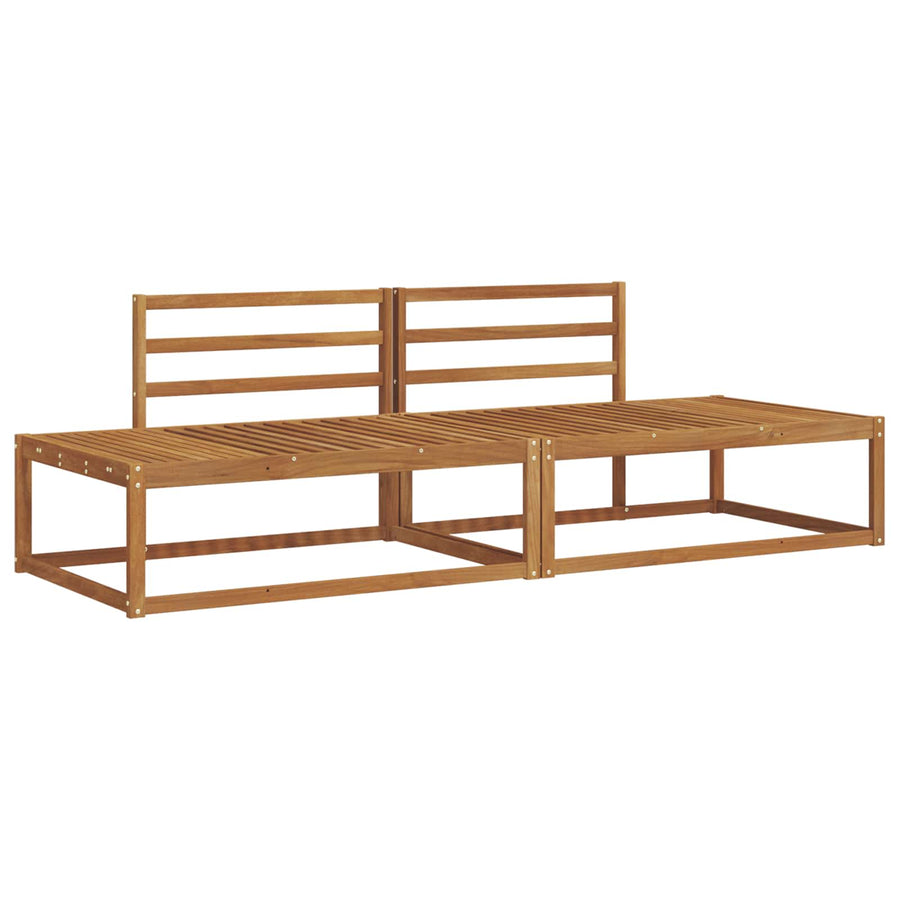 Buiten bankenset 2 Stuk Naturel 230,5 x 83 x 73 cm