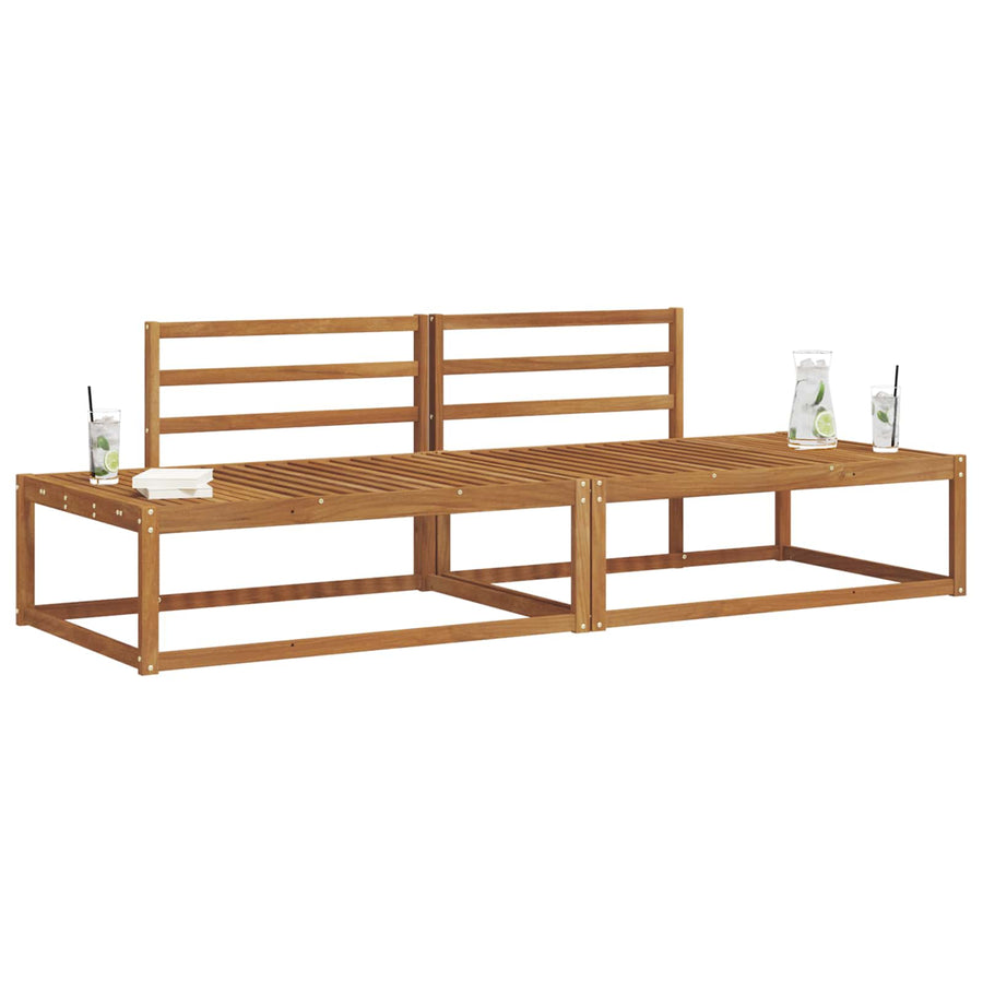 Buiten bankenset 2 Stuk Naturel 230,5 x 83 x 73 cm