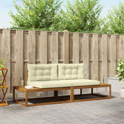 Modulaire tuinbank massief acaciahout 230.5x83x73 cm crème