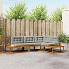 Modulaire tuinbank massief acaciahout 277x198 cm