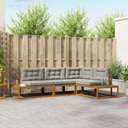 Modulaire tuinbank massief acaciahout 277x198 cm