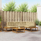 Modulaire tuinbank massief acaciahout 277x198 cm