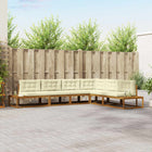 Modulaire tuinbankenset massief acaciahout 357x198,5x73 cm