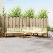 Modulaire tuinbank massief acaciahout 357x198.5x37 cm