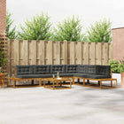 Outdoor Lounge Set 7 Piece Natural and Anthracite