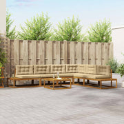 Modulaire tuinbankenset massief acaciahout 357x198.5x37 cm