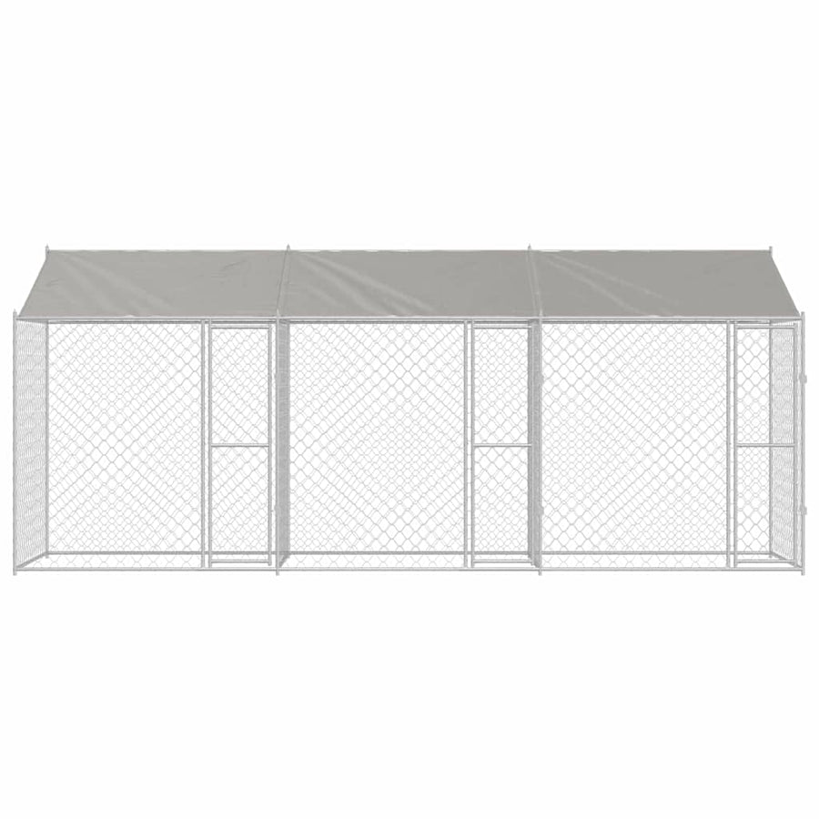 Hondenbench Zilver 600 x 200 x 256 cm Gegalvaniseerd staal
