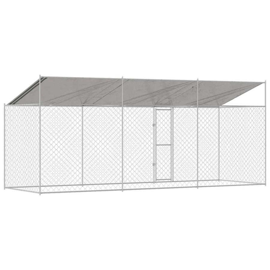 Hondenbench Zilver 600 x 200 x 256 cm Gegalvaniseerd staal