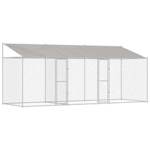 Hondenbench Zilver 600 x 200 x 256 cm Gegalvaniseerd staal