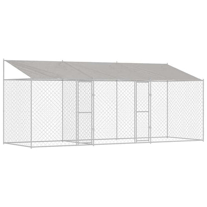Hondenbench Zilver 600 x 200 x 256 cm Gegalvaniseerd staal
