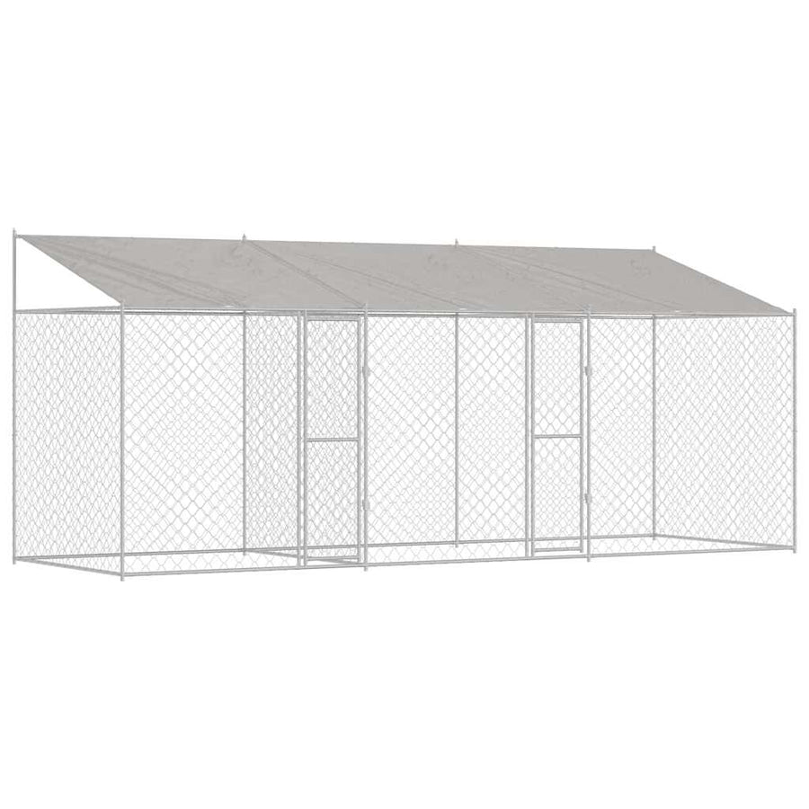 Hondenbench Zilver 600 x 200 x 256 cm Gegalvaniseerd staal