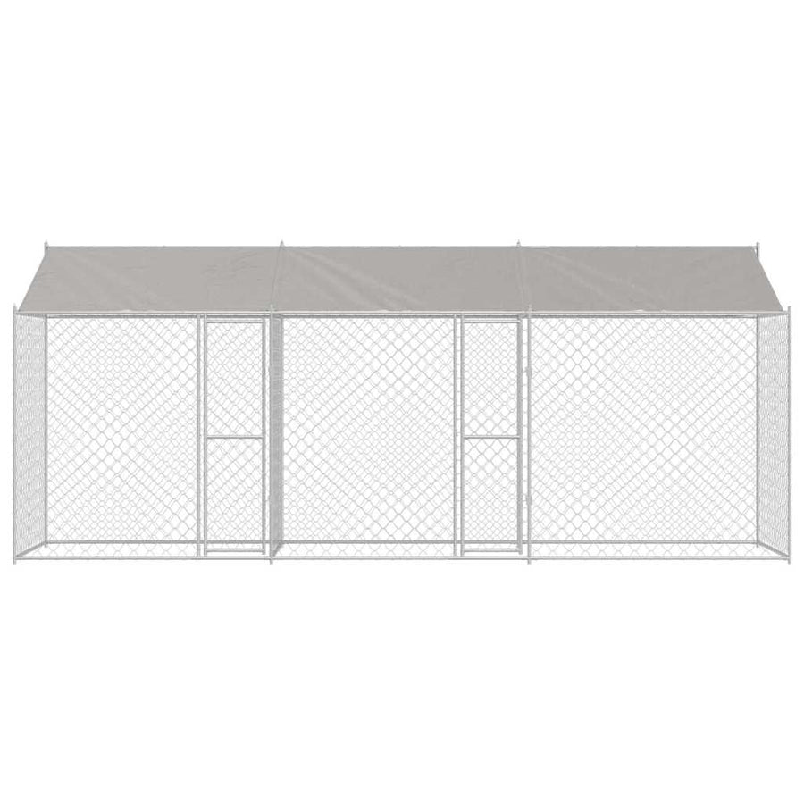 Hondenbench Zilver 600 x 200 x 256 cm Gegalvaniseerd staal