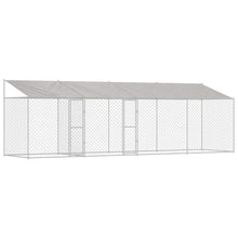 Hondenbench Zilver 800 x 200 x 256 cm Gegalvaniseerd staal