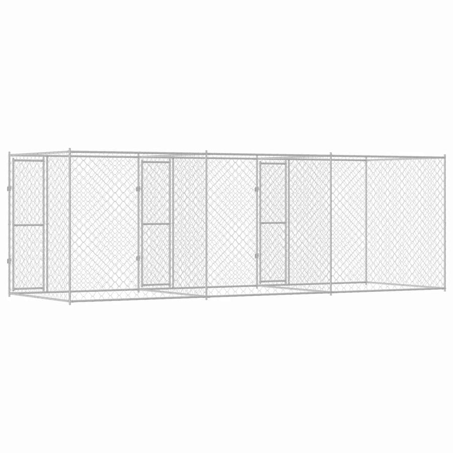 Hondenbench Zilver 600 x 200 x 200 cm Gegalvaniseerd staal