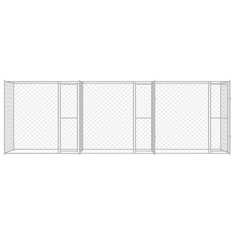 Hondenbench Zilver 600 x 200 x 200 cm Gegalvaniseerd staal