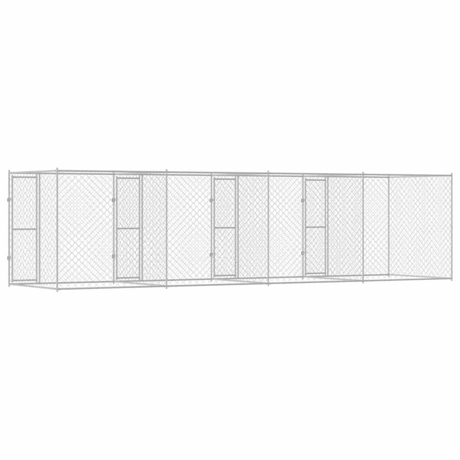 Hondenbench Zilver 800 x 200 x 200 cm Gegalvaniseerd staal