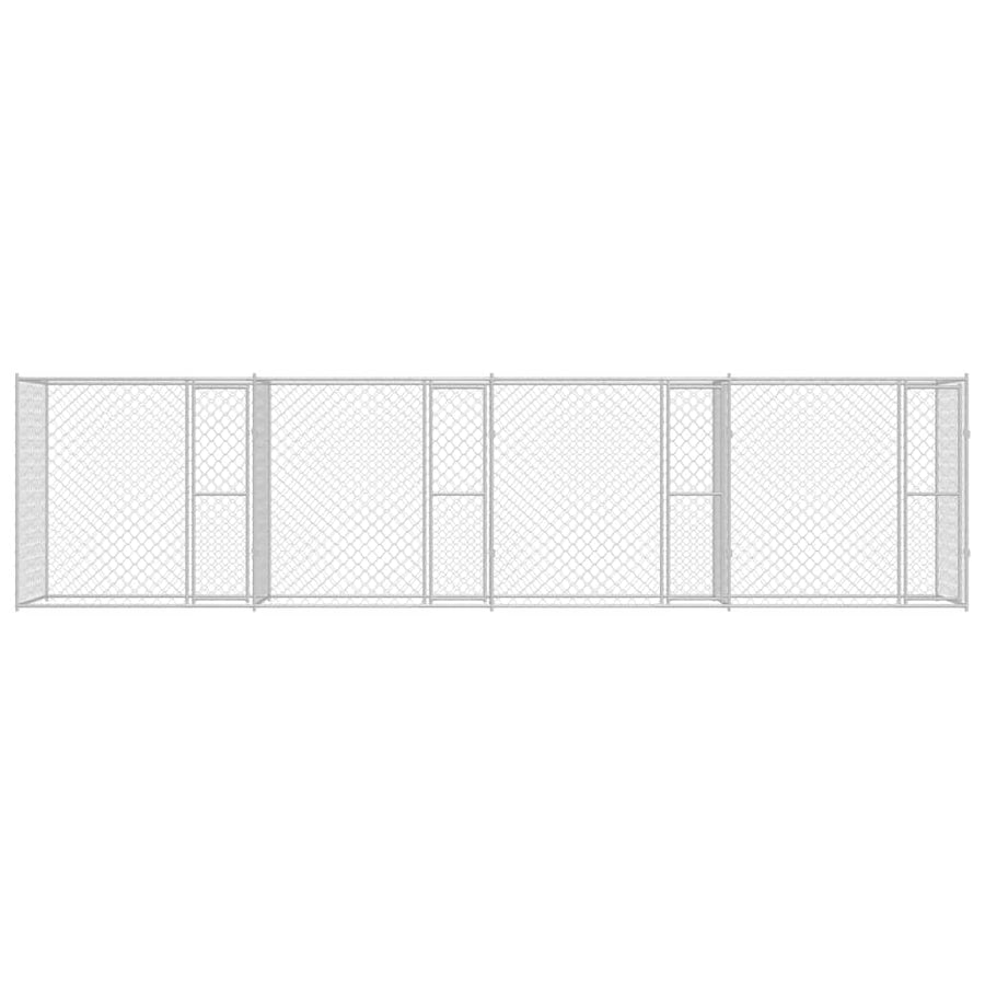 Hondenbench Zilver 800 x 200 x 200 cm Gegalvaniseerd staal