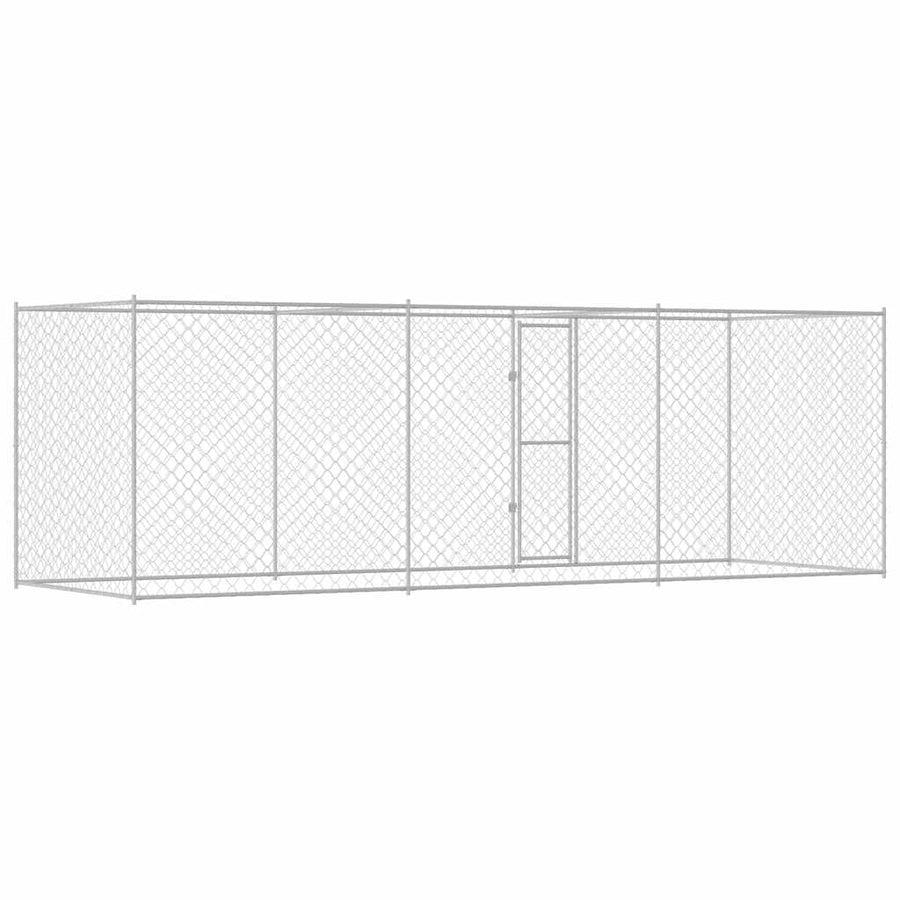 Hondenbench Zilver 600 x 200 x 256 cm Gegalvaniseerd staal