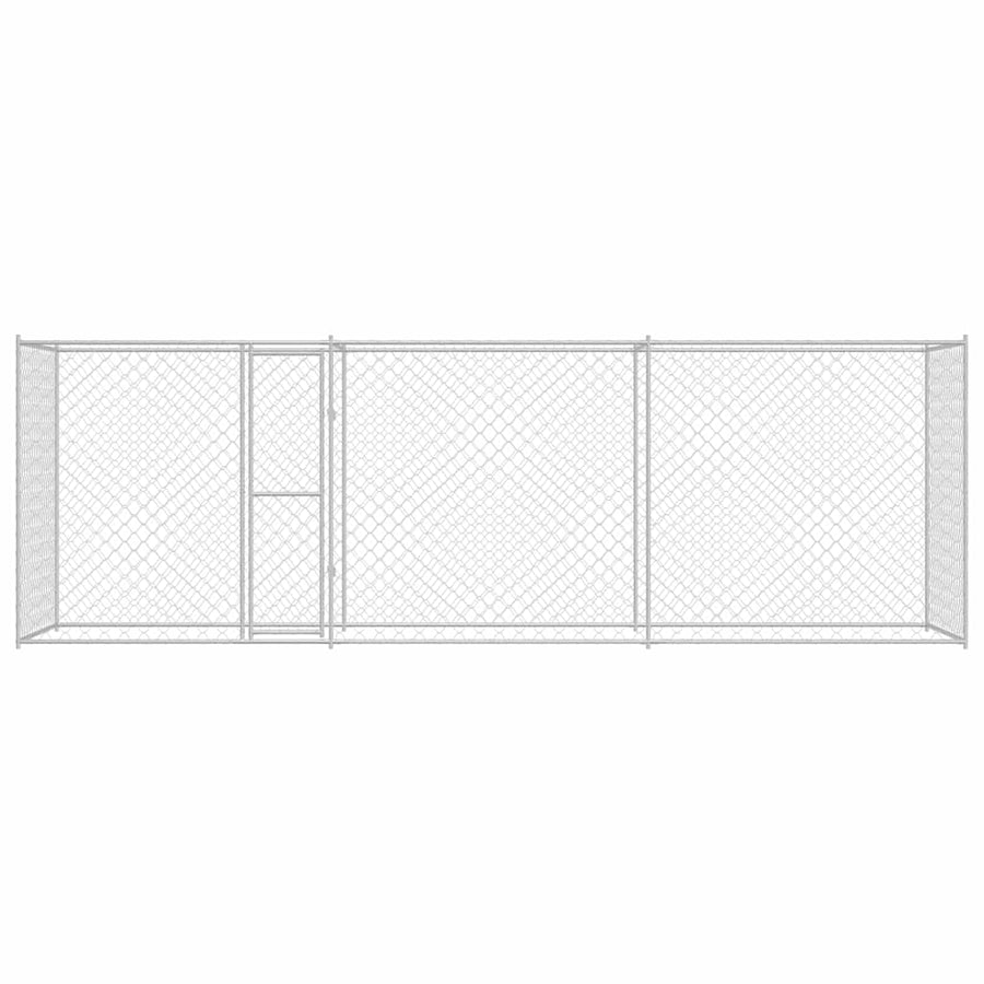 Hondenbench Zilver 600 x 200 x 256 cm Gegalvaniseerd staal