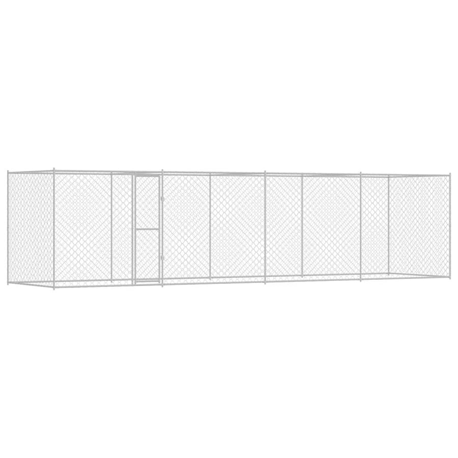 Hondenbench Zilver 800 x 200 x 256 cm Gegalvaniseerd staal