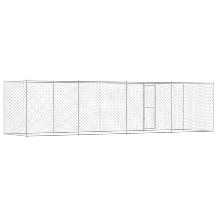 Hondenbench Zilver 800 x 200 x 256 cm Gegalvaniseerd staal