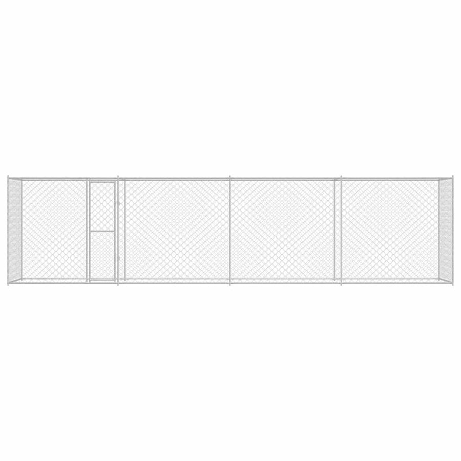 Hondenbench Zilver 800 x 200 x 256 cm Gegalvaniseerd staal