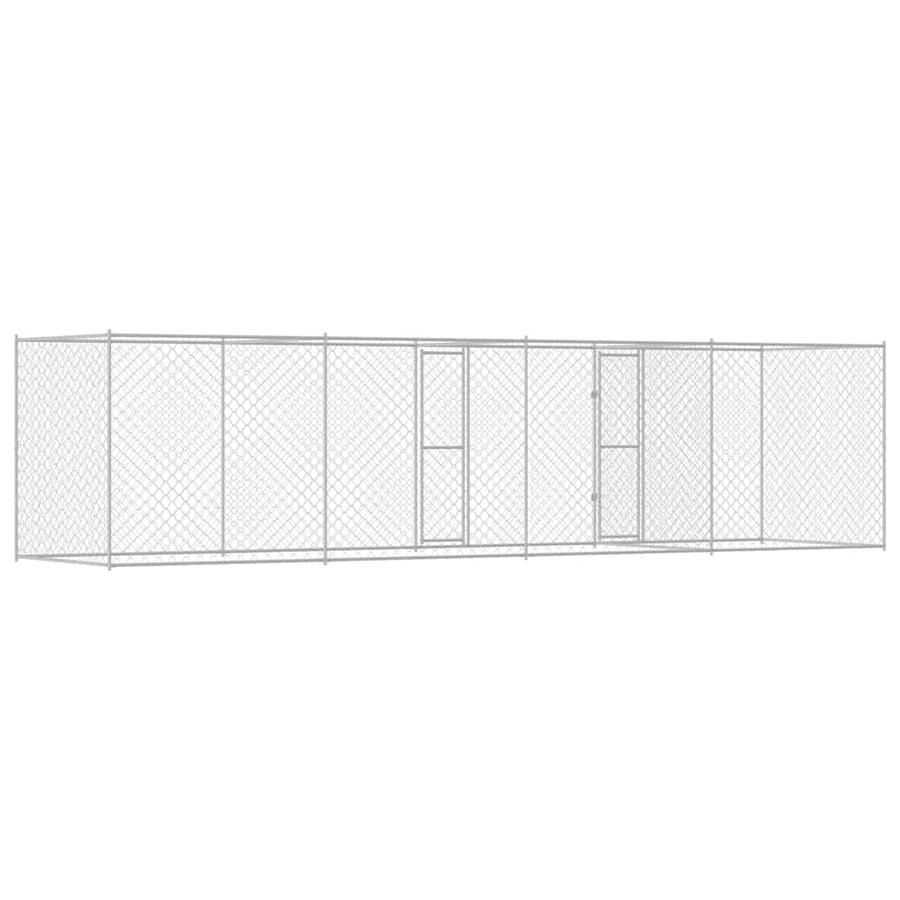 Hondenbench Zilver 600 x 200 x 200 cm Gegalvaniseerd staal