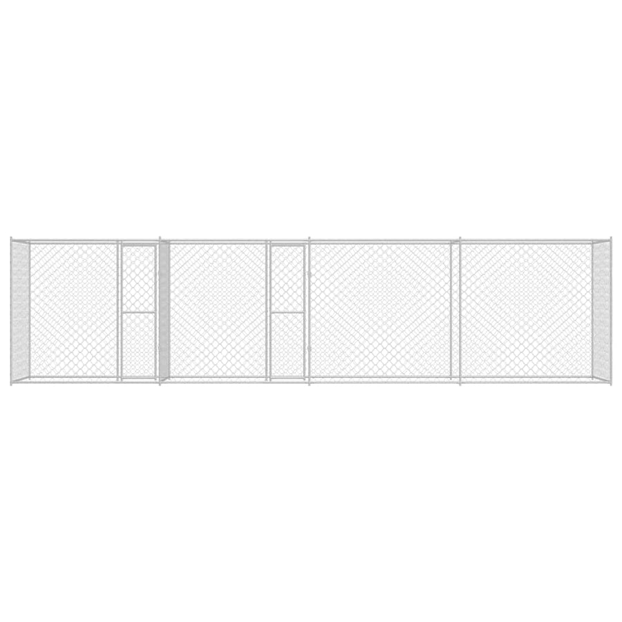Hondenbench Zilver 800 x 200 x 200 cm Gegalvaniseerd staal