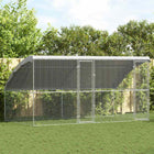 Chicken Coop 2 pcs Silver 400 x 200 x 198.5 cm