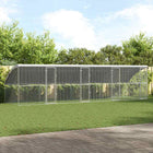 Chicken coop 4 pcs Silver 800 x 200 x 198.5 cm