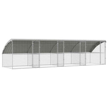 Kippenhok 4 pcs Zilver 800 x 200 x 198,5 cm