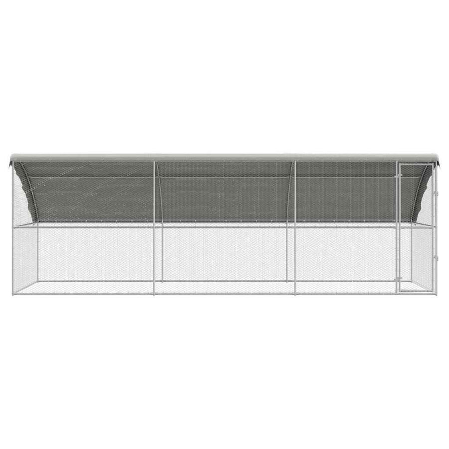 Kippenhok Zilver 600 x 200 x 198.5 cm Gegalvaniseerd staal
