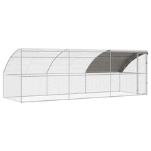 Kippenhok Zilver 600 x 200 x 198.5 cm Gegalvaniseerd staal