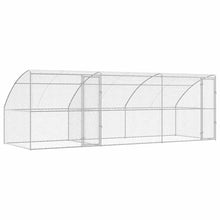 Hondenhok Met Opslag 3 Pcs Zilver 6 X 2 X 2 M Staal 600 cm Met 2 deuren